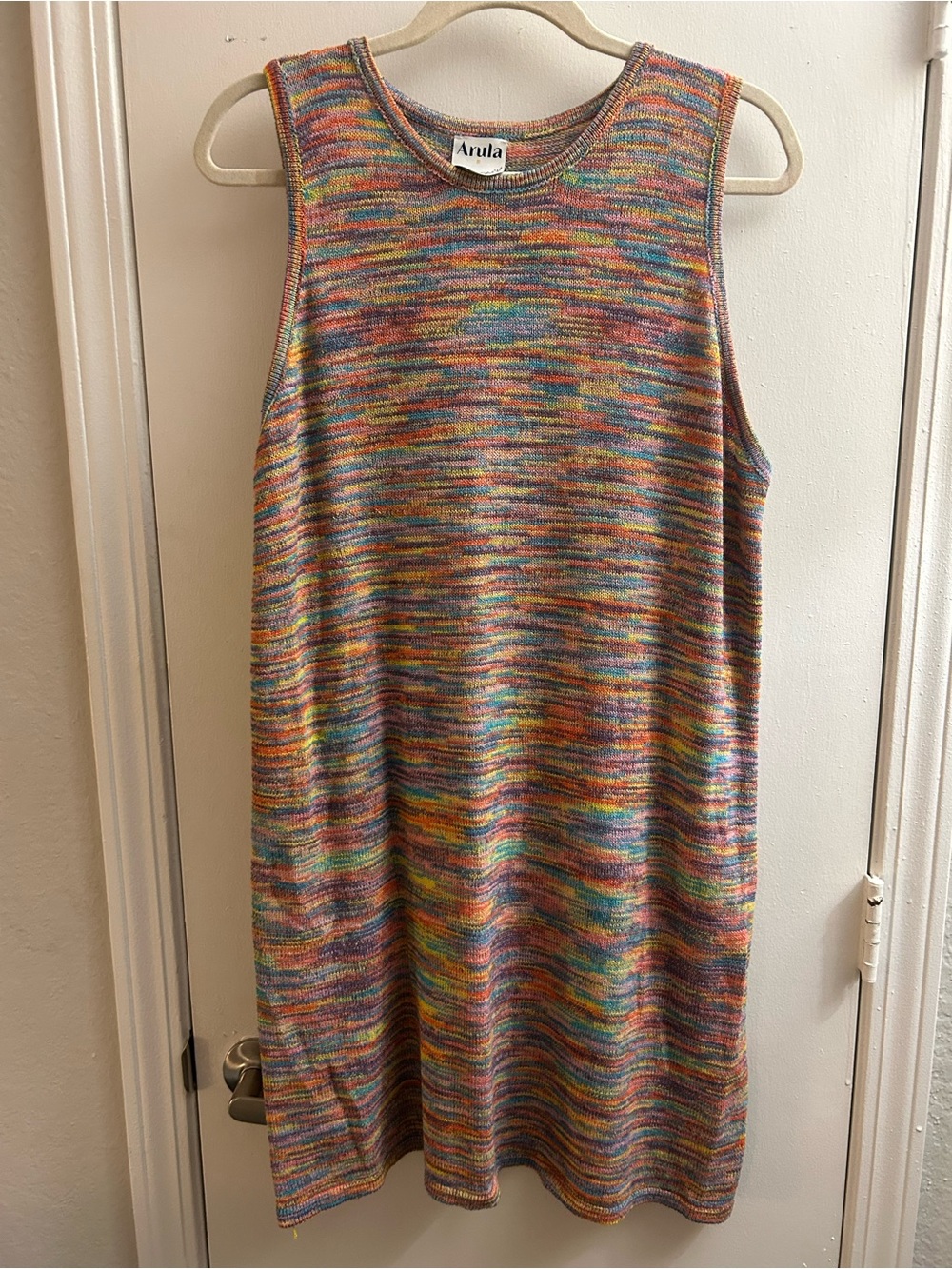 ARULA Rainbow Bodycon Sheath Dress